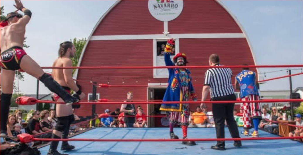 Wrestling event at Navarro Farm for EGO Pro Wrestling